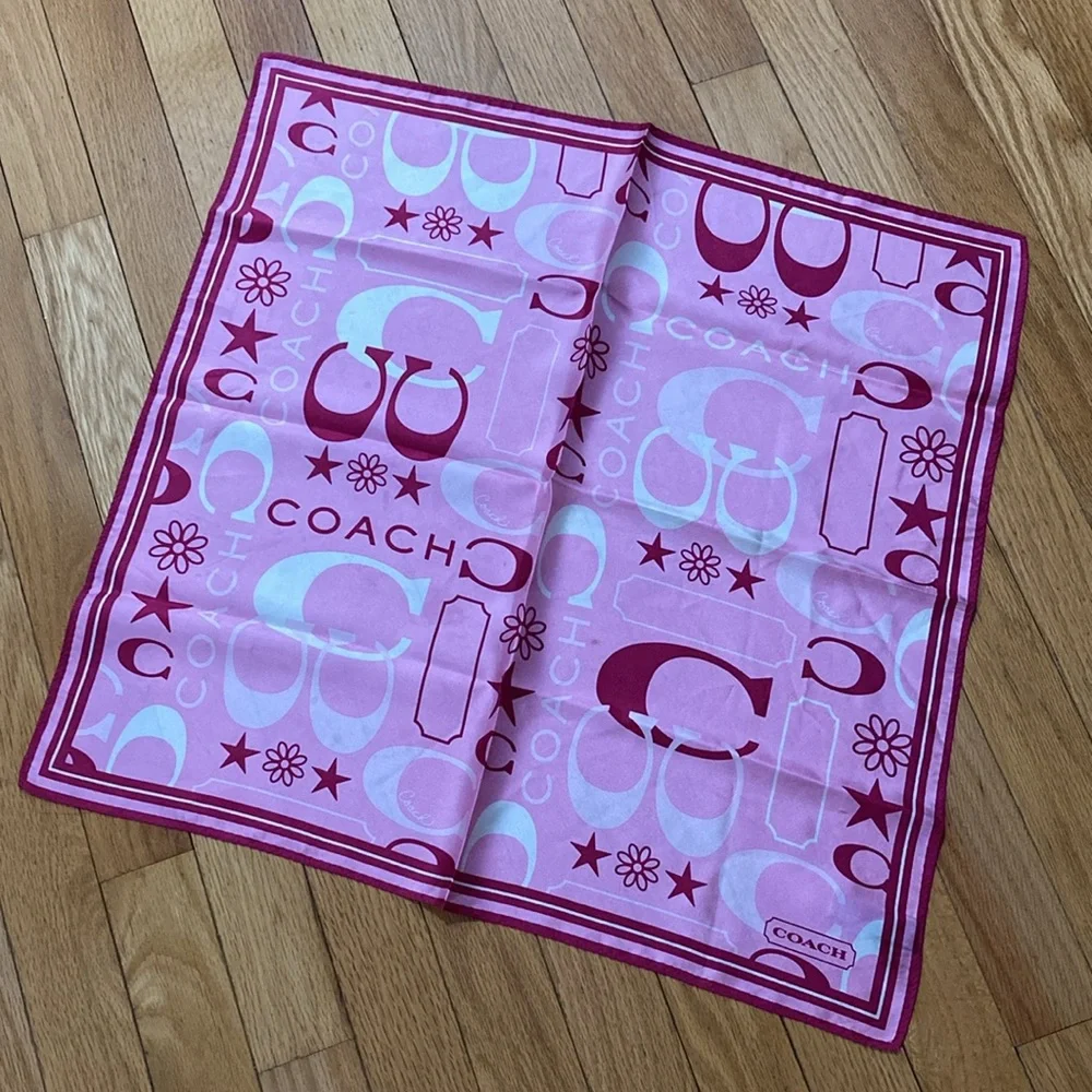 Coach Pink Wristlet & Silk Scarf Bundle - Picture 6 of 10